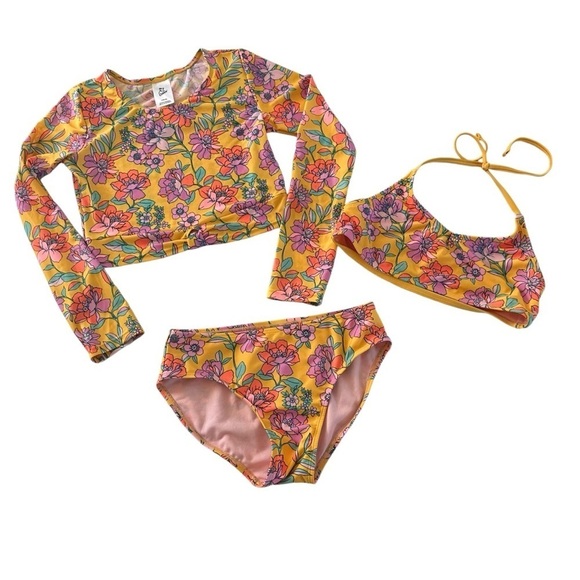 3 SWIMSUITS CAT & JACK AND OLD NAVY SIZE LARGE 10/12 - Picture 6 of 10